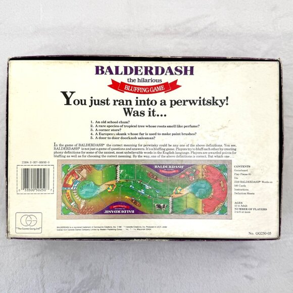 Vintage 1984 Balderdash Hilarious Bluffing Game The Games Gang 100% Complete - Picture 8 of 10